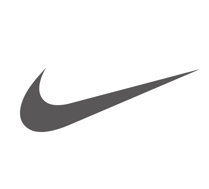 Grey Nike logo iron on heat transfer (4cm)